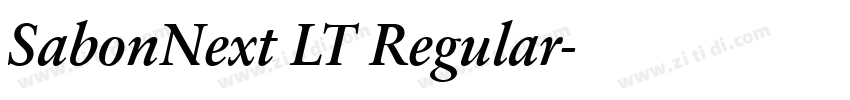 SabonNext LT Regular字体转换